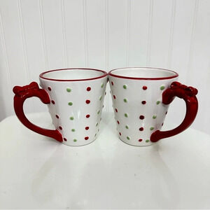 Oneida Holiday‎ Tidings Christmas coffee mugs Earthware